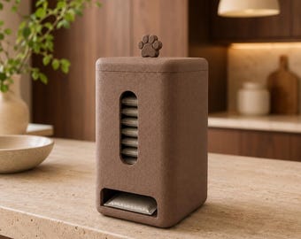 3D Printed Cat and Dog Food Organizer Wet Pet Food Pouch Dispenser