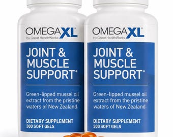Pack Of 2 Omega XL 300 Capsules-Green Lipped Mussel Joint & Muscle Relief