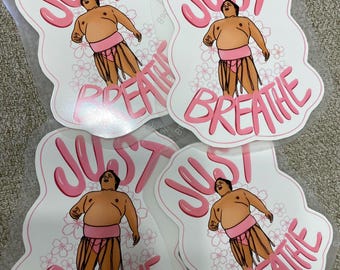 Pegatina de sumo "SIMPLEMENTE RESPIRA"