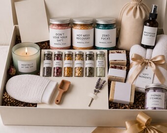 Funny Bath Spa Gift Set: Explicit, Stress Relief Kit, Self-Care, Birthday, Bestie,