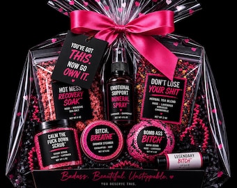 Legendary Bitch™ Gift Box | Funny Self Care Gift for Women | Emotional Support Gift Box | Best Friend Gift | Birthday Gift for Her | Spa Box