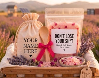 Funny Bath Salt Gift, Stress Relief, Self-Care Spa Kit, Coworker Gift, Don't Lose Your Sh*t
