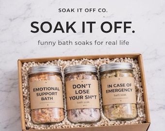 Set de regalo de autocuidado, sales de baño, tendencia actual, paquete de cuidado para ella