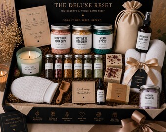 Funny Bath Salt Trio Gift Set: Stress Relief, Self-Care Spa Kit, Coworker Gift