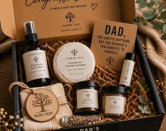 Dad Gift Box, Handmade, organic, New Dad.