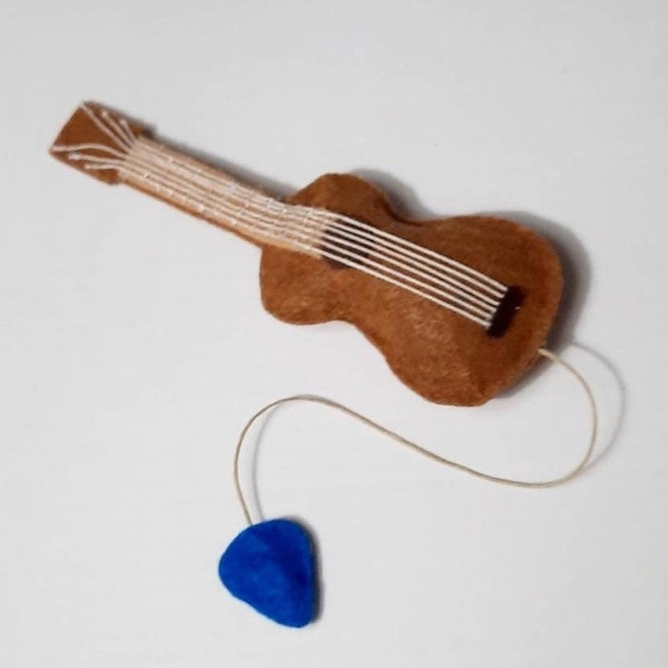 Guitar Cat Toy with Guitar Pick with Bells, Cool Cat Toys, Best Cat Toys, Kitten Cat Toys, Musician, Acoustic