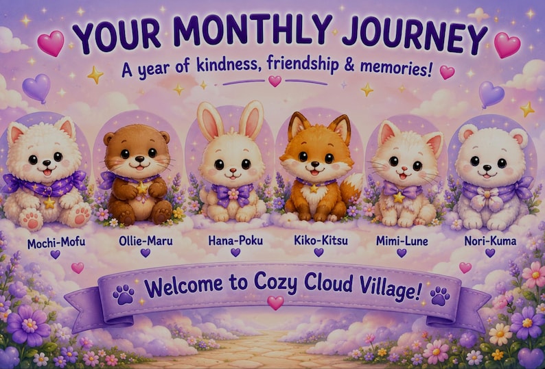 Cozy Cloud Village Monthly Mail Club, Kids Activities, Screen-Free Fun, Collectibles (Monthly Subscription) 画像 6