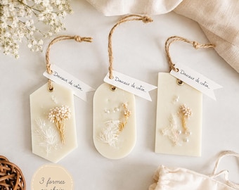 Douceur de Coton - Suspension parfumée personnalisable – Cire de soja | Suspension armoire | Cadeau parfumé | Décoration parfumée