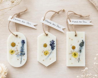 Monoi dell'isola - Ciondolo profumato personalizzabile – Cera di soia | Ciondolo per armadio | Regalo profumato | Decorazione profumata