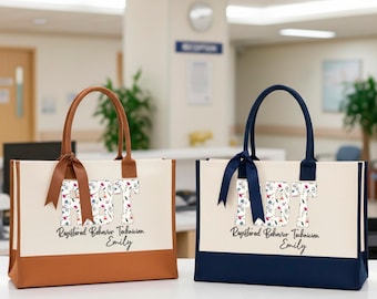 Personalized Registered Behavior Technician Tote Bag, ABA Therapist Appreciation Tote, RBT Appreciation Week Tote, RBT Certification Present