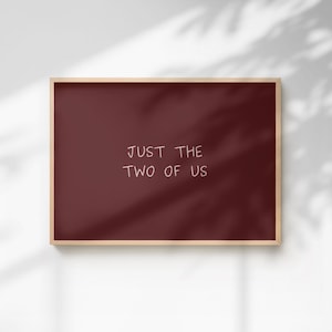 Just the Two of Us - Etsy