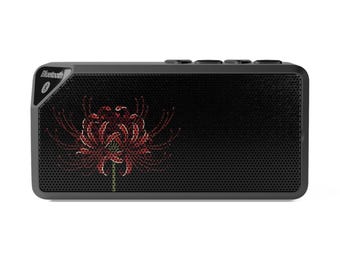 Altavoz Bluetooth Red Spider Lily / Gráfico floral, estéreo portátil
