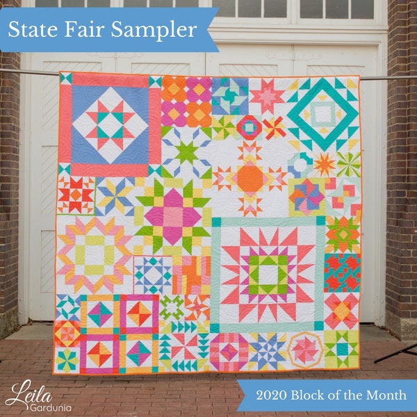 State Fair Sampler Quilt Anleitung (PDF)