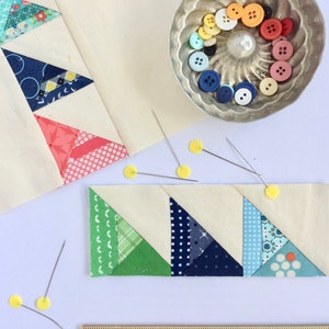 2" Scrappy Strips from The Tiny Piecing Collection - Addictive foundation paper pieced patterns perfect for fabric scraps