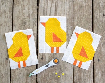 PDF | Spring Chick Quilt Block Pattern | Traditionally Pieced