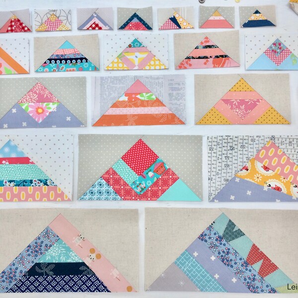 Complete Scrappy Geese Pattern Bundle - Foundation Paper Pieced Quilt Block Patterns