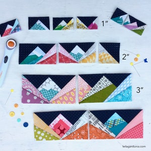 Mini Scrappy Mountain Ranges - PDF Quilt Pattern