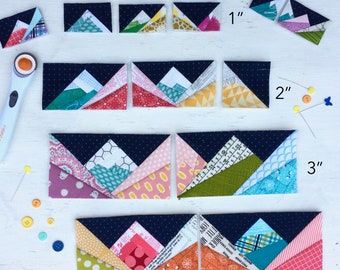 Mini Scrappy Mountain Ranges - PDF Quilt Pattern