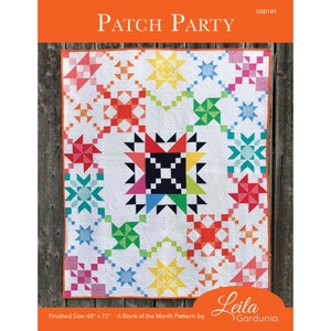 Paper Hard Copy | Patch Party | A Traditionally Pieced Modern Quilt Sampler | Block of the Month