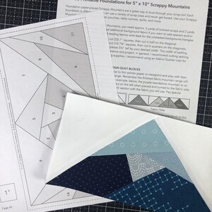 PDF | Large Scrappy Mountains | Foundation Paper Pieced Quilt Pattern ...