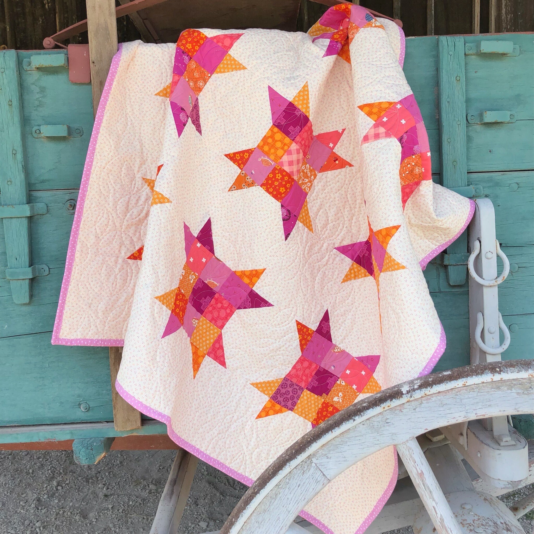 PDF | 9-patch Scrappy Star Quilt Pattern - Etsy