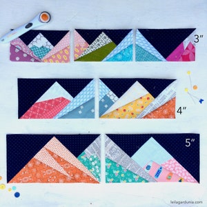 Large Scrappy Mountain Ranges - PDF Quilt Pattern