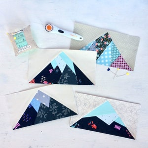 Complete Scrappy Mountain Pattern Bundle Foundation Paper Pieced Quilt Block Patterns image 8