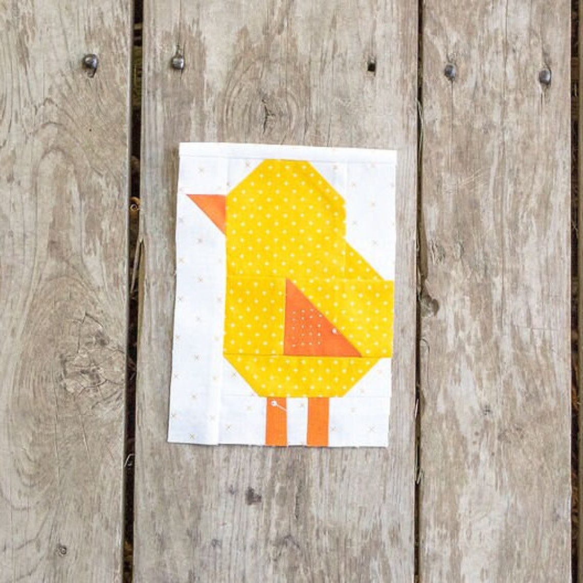 Block Chick PDF | Spring Chick Quilt Block Pattern | Traditionally Pieced - Etsy