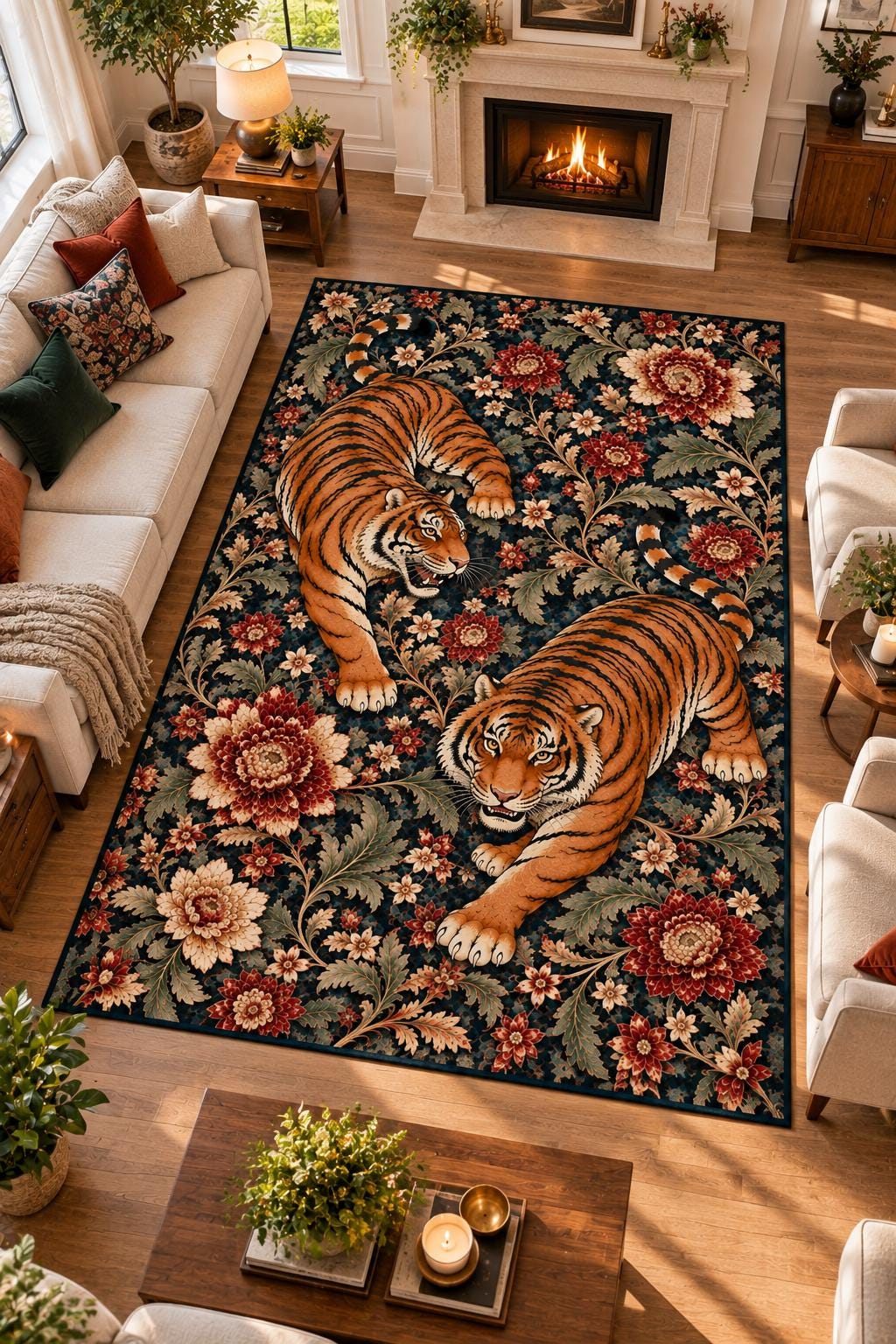 Human Made Tiger Rug - Etsy Singapore