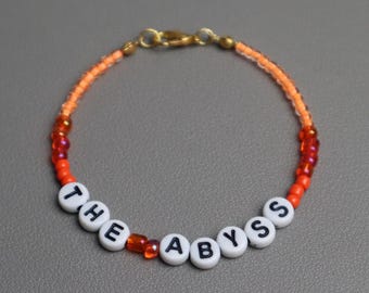 The Weeknd "The Abyss" Beaded Bracelet – Orange XO Music Fan Jewelry