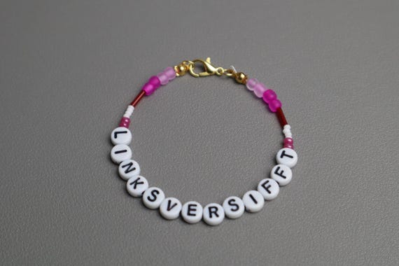 Antifaschistisch Politik Linksversifft Statement Perlenarmband Aktivismus Liberal 161 Deutschland