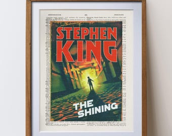 スティーブン・キング著『シャイニング』｜書籍表紙引用句プリント壁掛けアート装飾（デジタルダウンロード）文学ギフト