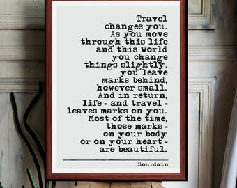 Anthony Bourdain  Quote print wall Art decor (Instant Digital Download) literary  gift