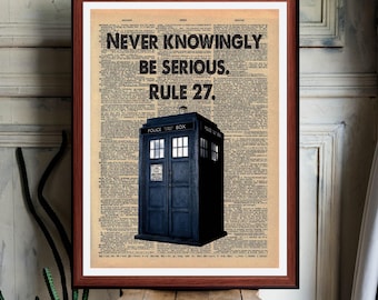Dr Who  Quote print wall Art decor (Instant Digital Download) literary  gift