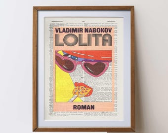 Lolita Nabokov | Book Cover Quote print wall Art decor (Digital Download) literary gift