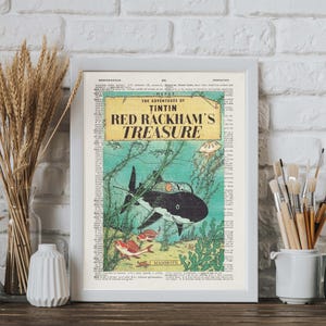 The Adventures of Tintin Red Rackham's Treasure Book Cover Art (Digital Download) image 3
