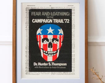 Campagneprint van Hunter S. Thompson | Citaat uit Fear and Loathing (digitale download)
