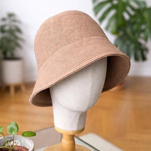 Lässige Fischmütze, Fischerhut gestrickt, Bucket Hat, Sonnenhut Damen, Strick-Bucket-Hat,
