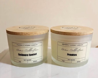 Vela 100% de soja pura | Pote fosco com tampa de bambu | Escolha seu aroma | Não tóxica