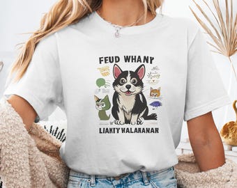 Bold Graphic T-Shirt, Komik Hayvanlar Artwork, Funny Pet Design, Wild Life Laugh Out Loud