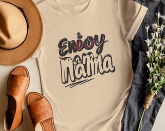 Mama Niche T-Shirt Design, Bold Typographic Graphic, Trendy Funny Text (Print-Ready Artwork)