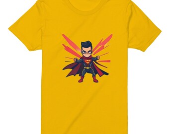 Funny Superhero Laser Beams Graphic Art Print, Isolated Artwork (Print-Ready)