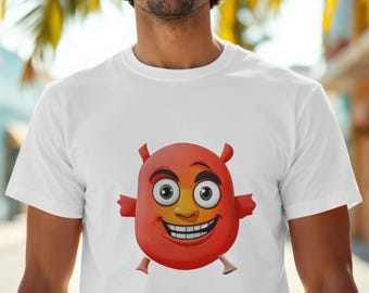 Funny T-Shirt, Laugh Be Happy No Regrets Graphic Tee