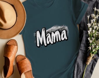 Funny Mama T-Shirt Art, Bold Typography Graphic (Digital Download)