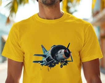 Absurd Aircraft Engine Crash Poster, Aviation Technician Art, White Collar Humor