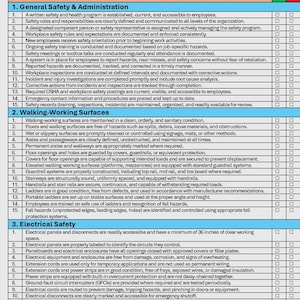 OSHA:s checklista för säkerhetsrevision (digital nedladdning)