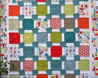 Back 2 Square One Boy Quilt Pattern