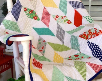 Patrón de colcha de cola de pez