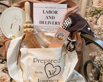 Hospital Birth Prep Bundle | Labor and Delivery Book + Birth Kit | Baby Shower | First Time Mom | Pregnancy Gift |