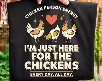 Grappige kip meisje kip moeder boerderij familie shirt T-shirt, achtertuin kip minnaar cadeau, boerderijleven humor grafisch T-shirt